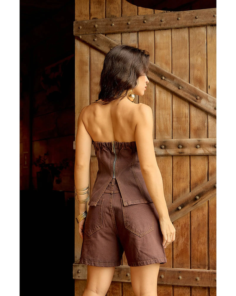 Tomara que caia Eleonora Marrom | TLF Jeans