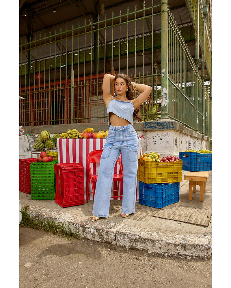 Calça Yvi Azul Claro | TLF Jeans
