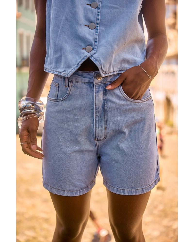 Bermuda Léia Azul Claro | TLF Jeans