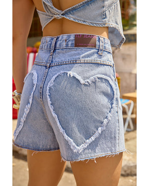 Short Love Azul Claro