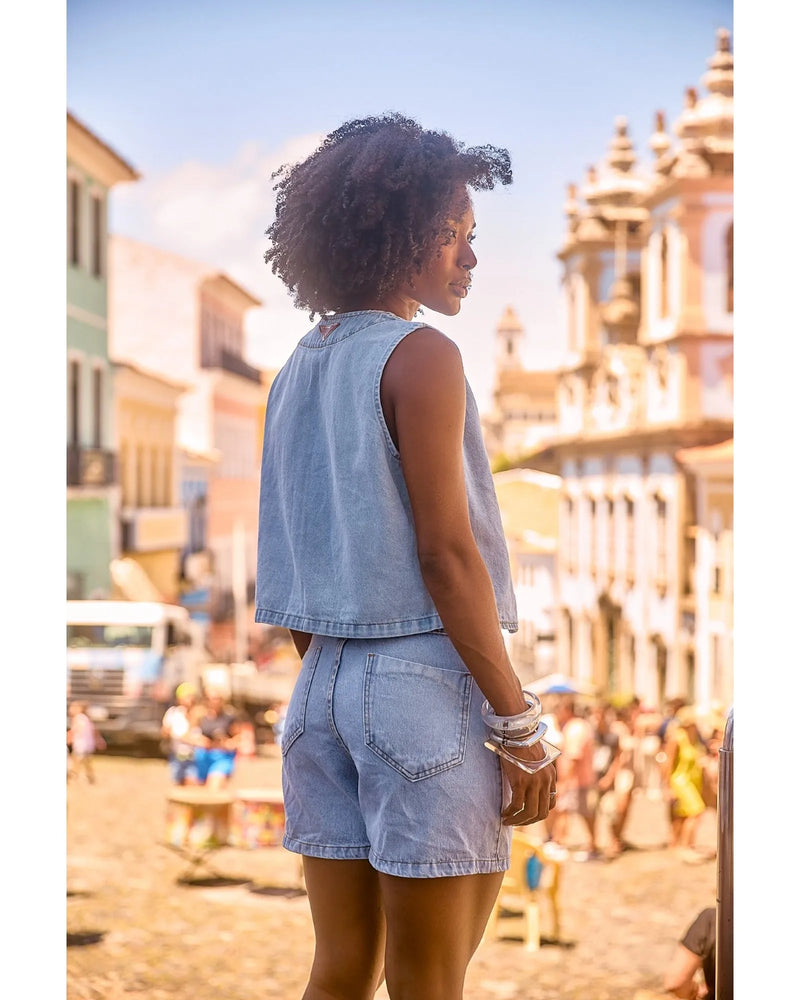 Bermuda Léia Azul Claro | TLF Jeans