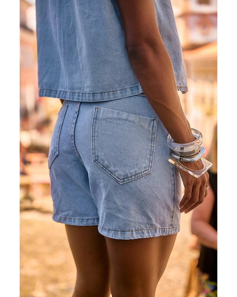 Bermuda Léia Azul Claro | TLF Jeans