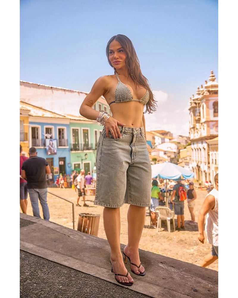 Bermuda Amanda Marmorizado | TLF Jeans