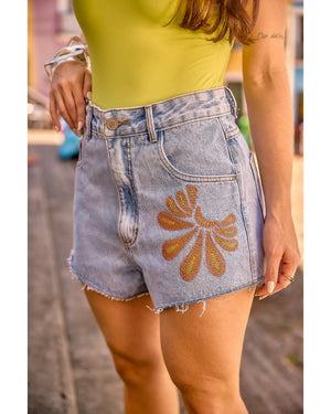 Short Amanda Azul Claro