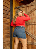 Short Drika Plus Azul escuro | TLF Jeans