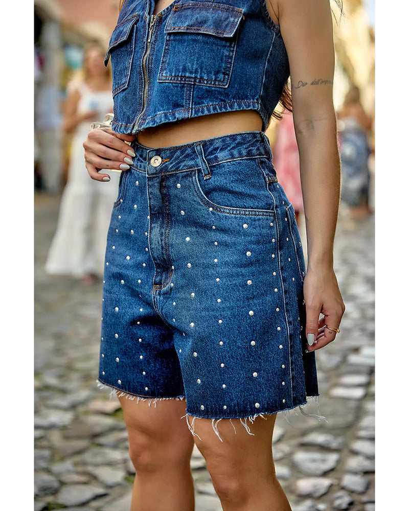 Bermuda Yasmin Azul escuro | TLF Jeans