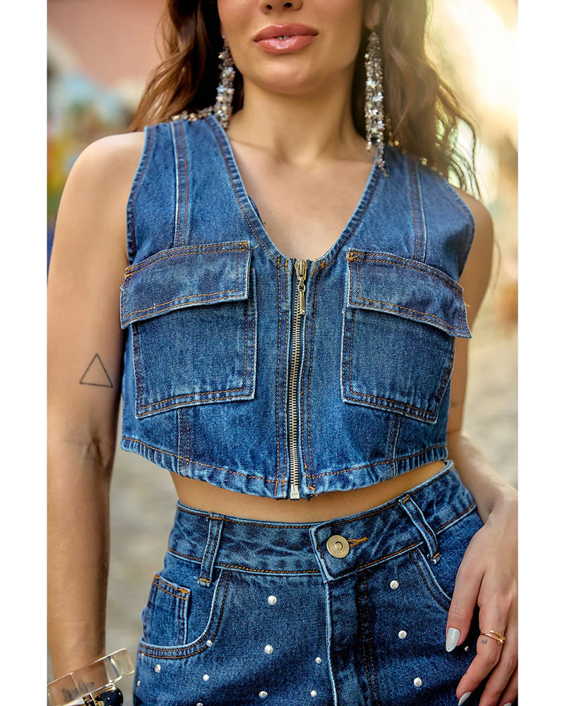 Blusa Yasmin Azul Escuro | TLF Jeans