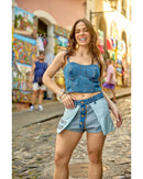 Short ON Azul Médio | TLF Jeans