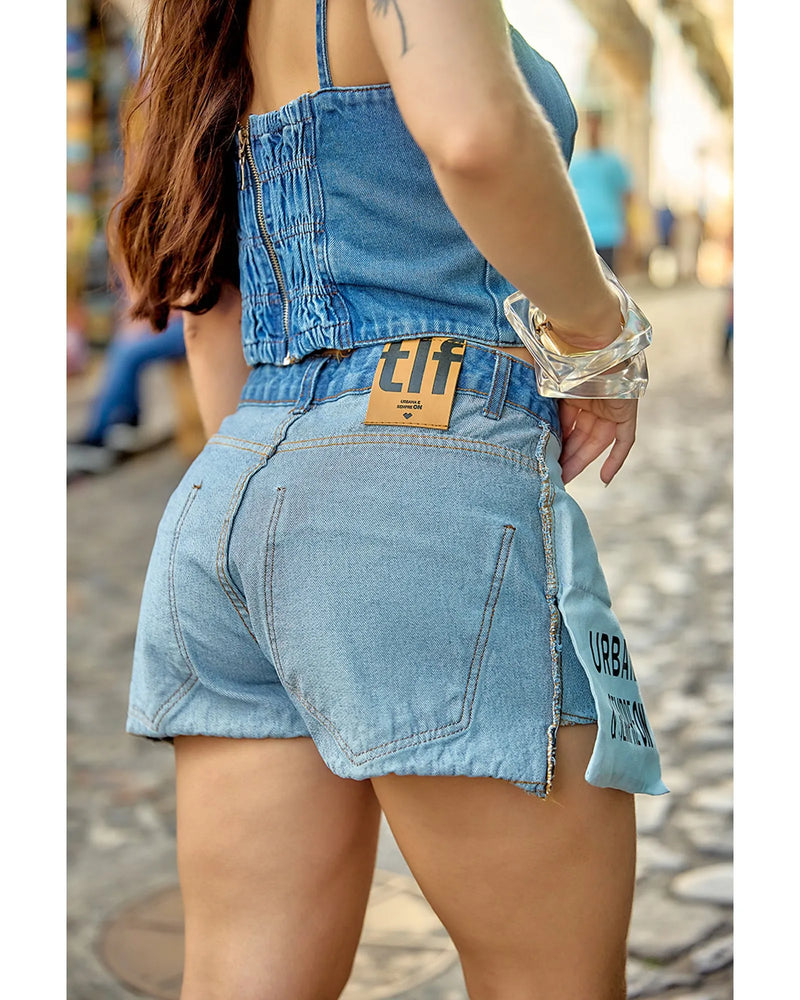 Short ON Azul Médio | TLF Jeans