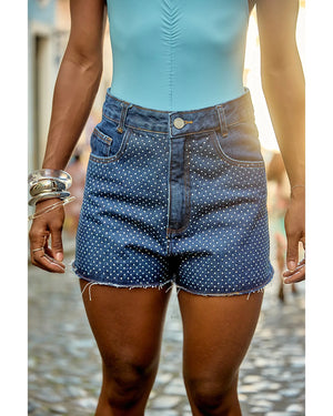 Short Suellen Azul Escuro
