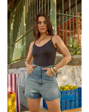 Short Lys Azul Médio | TLF Jeans
