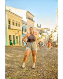 Short Iara Plus Azul Claro | TLF Jeans