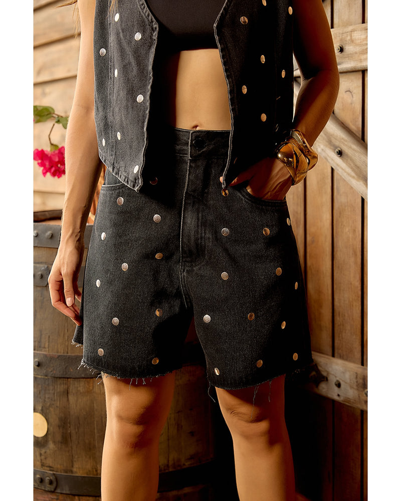 Bermuda Maju com aplicação Black Estonado | TLF Jeans
