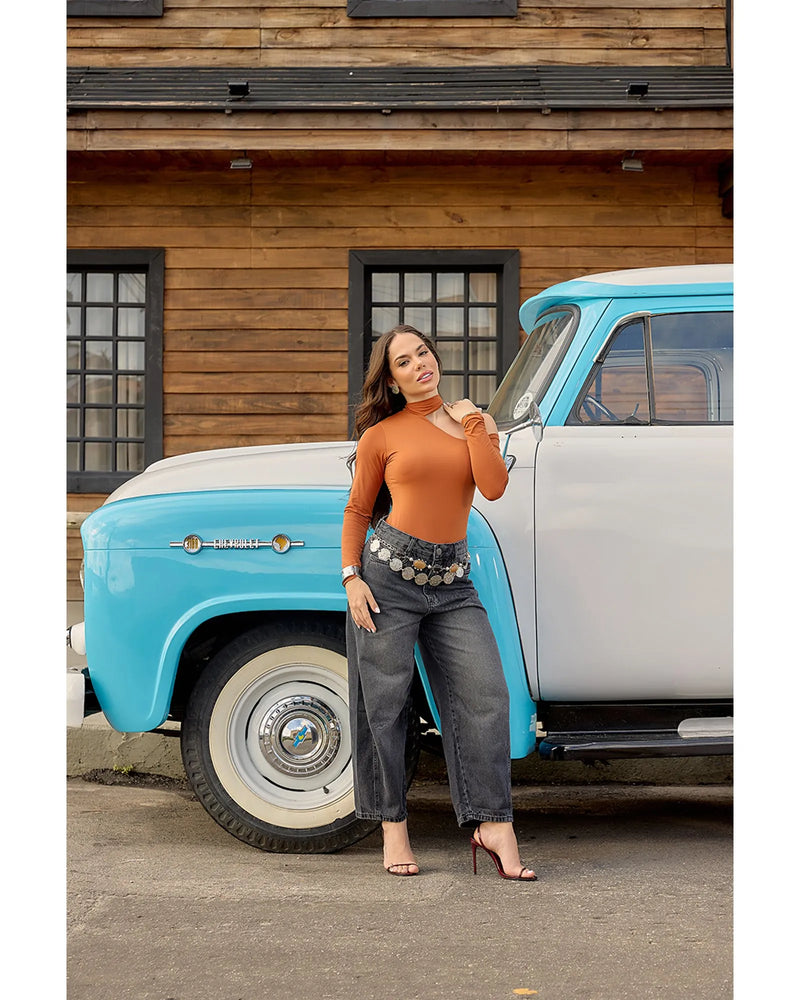 Calça Raissa Black Black Estonado | TLF Jeans