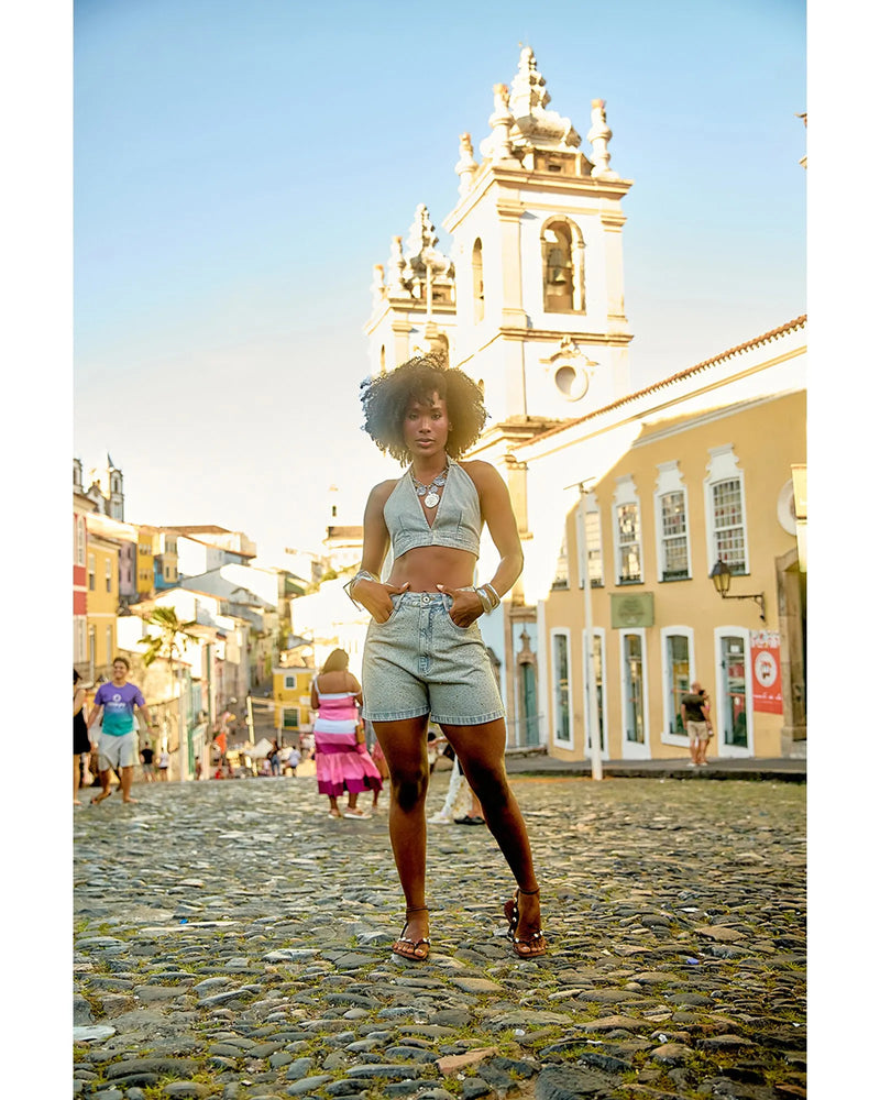 Bermuda Léa Azul Claro | TLF Jeans