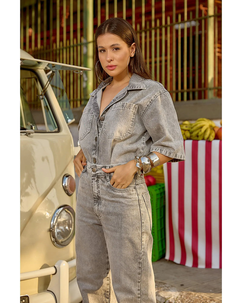 Camisa Raquel Cinza | TLF Jeans