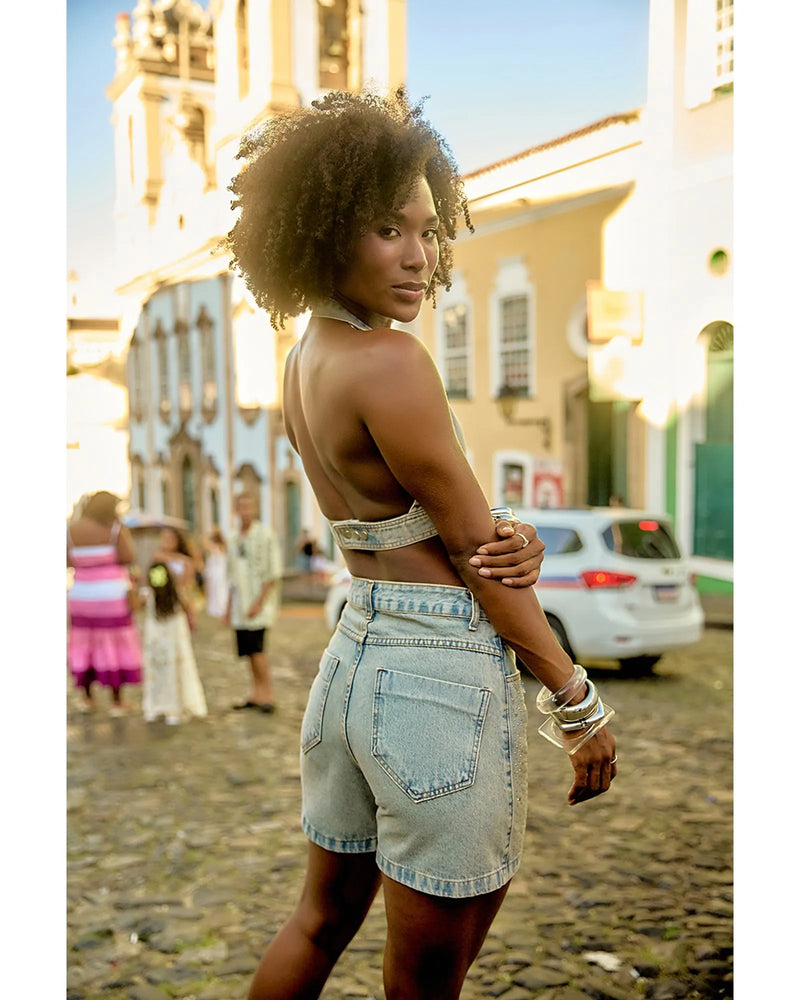 Bermuda Léa Azul Claro | TLF Jeans