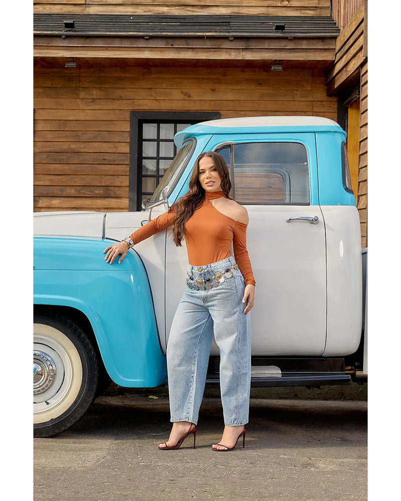 Calça Raissa Jeans Azul Claro | TLF Jeans