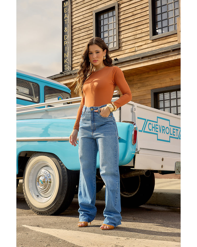 Calça Lívia Azul Médio | TLF Jeans
