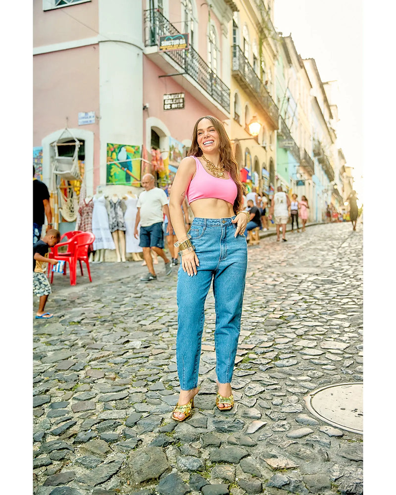 Calça Frida Azul Médio | TLF Jeans