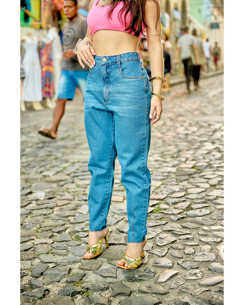 Calça Frida Azul Médio | TLF Jeans