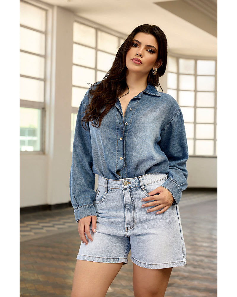 Bermuda Léia Azul Claro | TLF Jeans