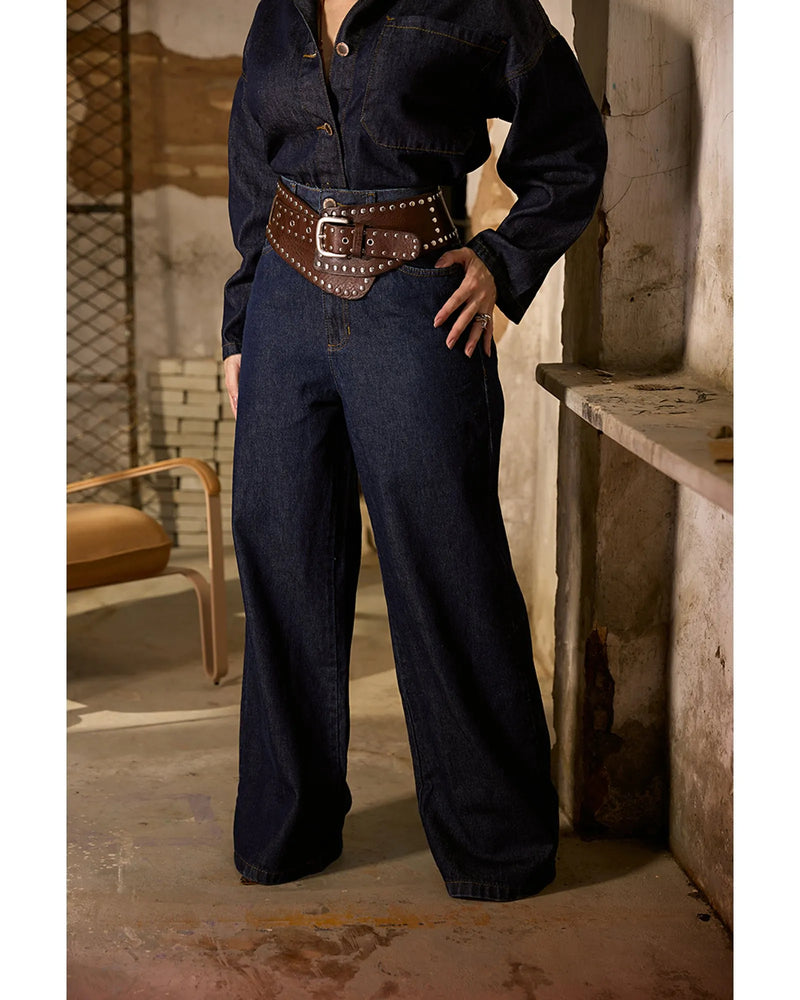 Calça Antônia Intense Dark blue | TLF Jeans