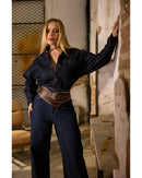 Camisa Antônia Intense Dark blue | TLF Jeans