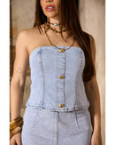 Blusa Olivia Jeans Azul Claro | TLF Jeans