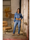 Calça Thassia Azul médio | TLF Jeans