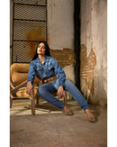 Blusão Lais Azul Médio | TLF Jeans