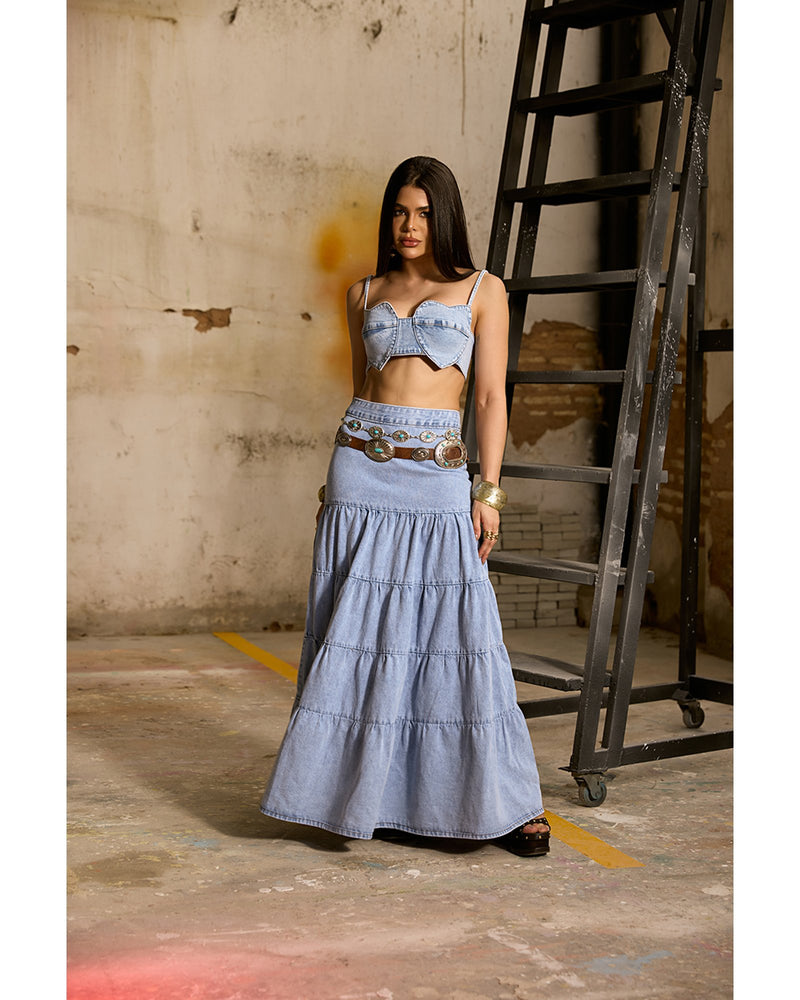 Blusa Ariana Azul Claro | TLF Jeans