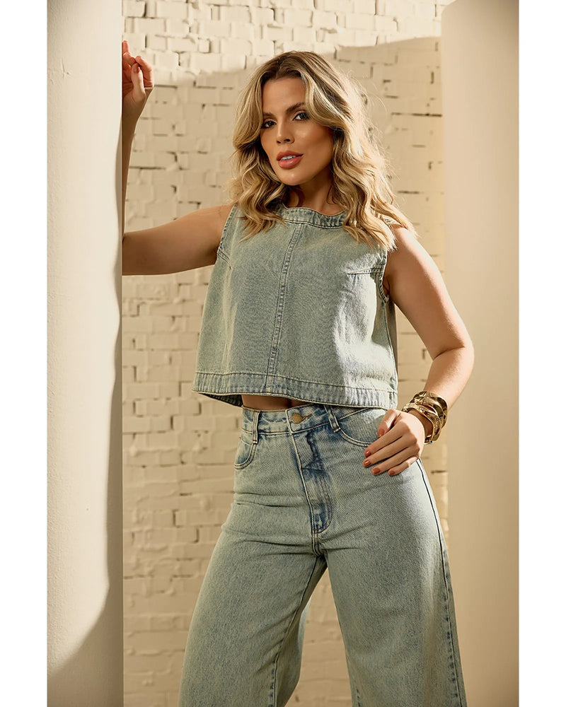Blusa Catarina Azul Claro | TLF Jeans